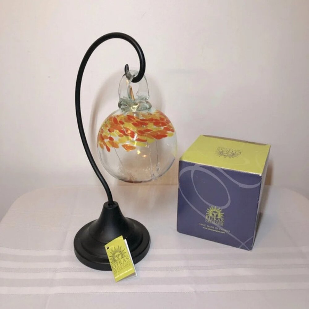 KITRAS blown glass air diffuser ball Fire Diffuser ELEMENTS Box included